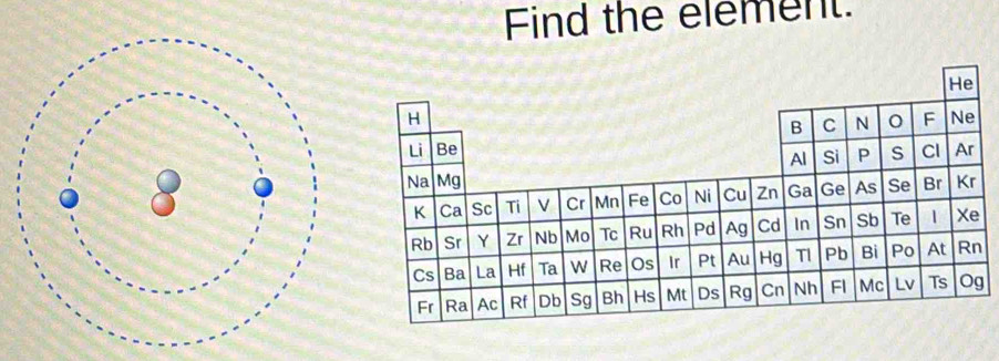 Find the element.