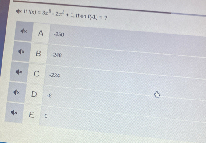 If f(x)=3x^5-2x^3+1 , t