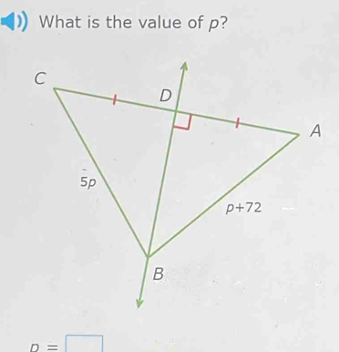 What is the value of p?
n=□