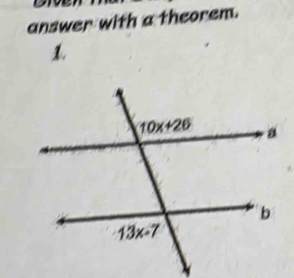 answer with a theorem.