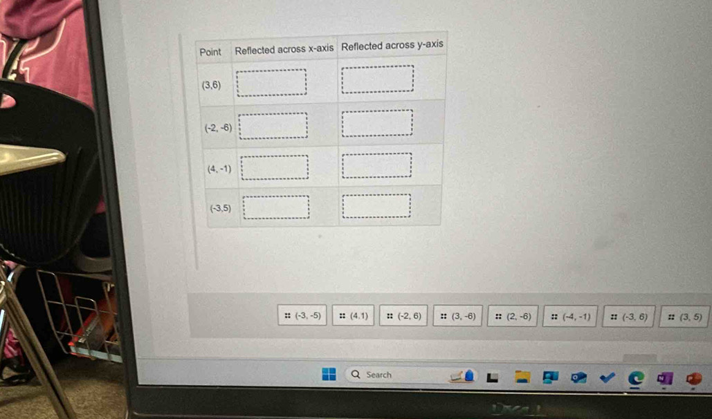 (-3,-5) (4,1) ::(-2,6) :: (3,-6) :: (2,-6) :: (-4,-1) :: (-3,6) :: (3,5)
Search