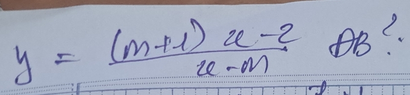 y= ((m+1)x-2)/4-m AB^2.