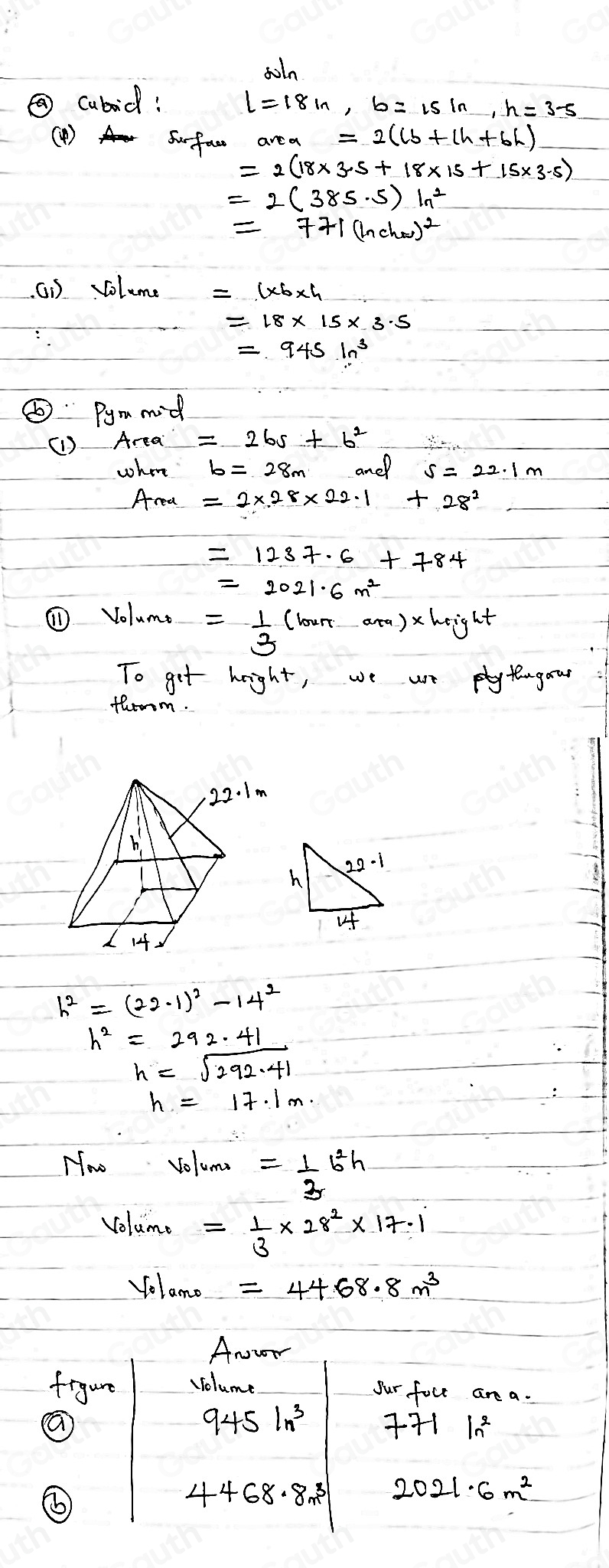 Solved: Figure Volume [Math]