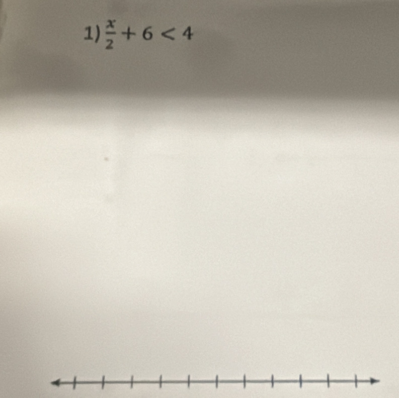  x/2 +6<4</tex>