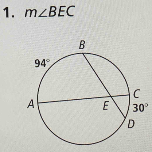 m∠ BEC