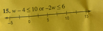 or -2w≤ 6