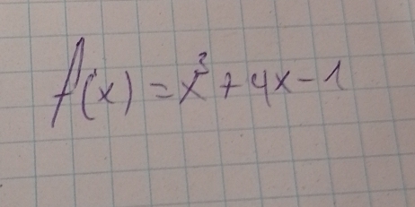 f(x)=x^3+4x-1