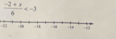  (-2+x)/6 
-22