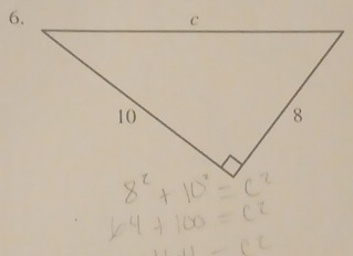 64+100=c^2
11