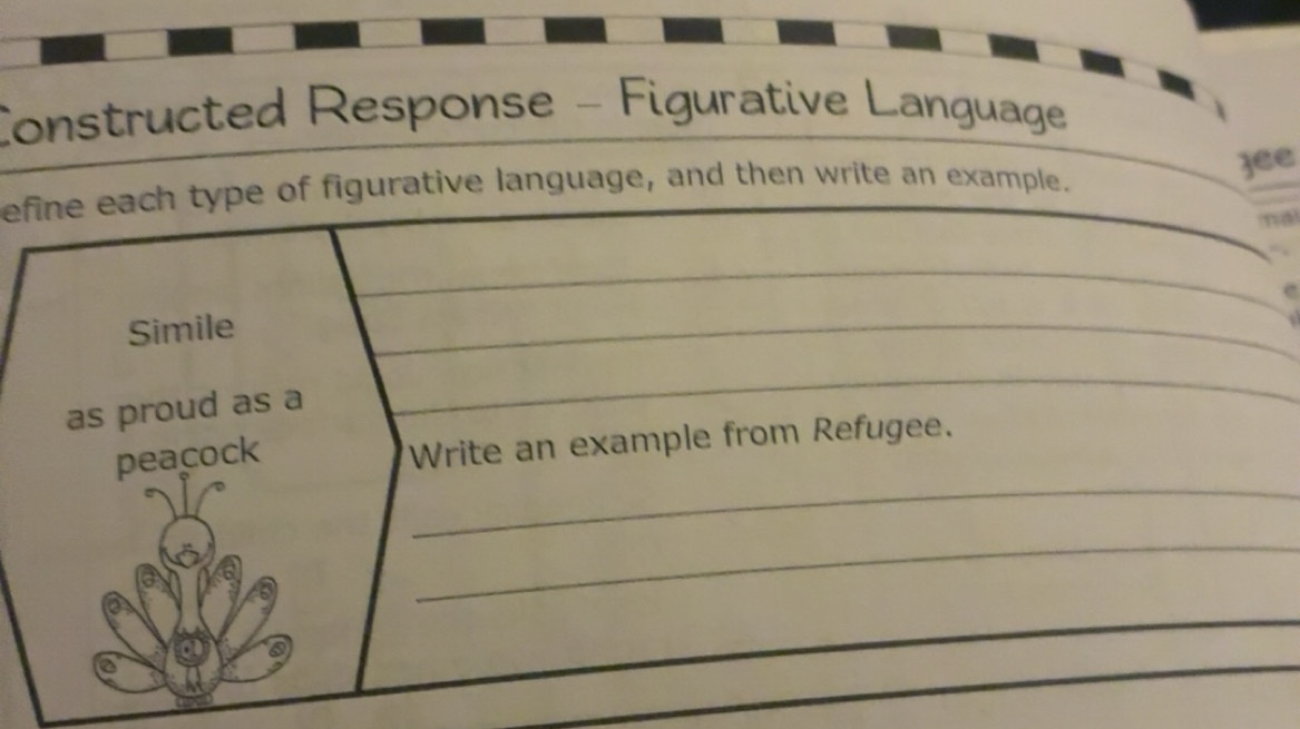 Solved: Constructed Response - Figurative Language efine each type of ...