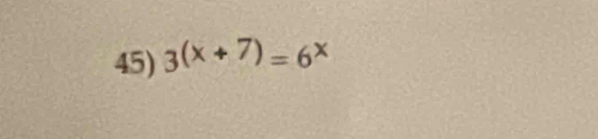 3(x+7)=6^x