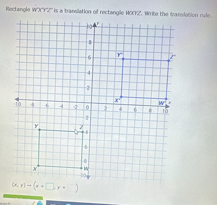 Rectangle W'X'Y'Z'
earch