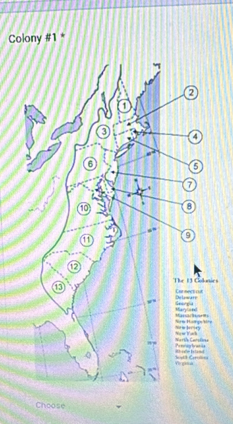 Colony #1 * 
es 
Choose