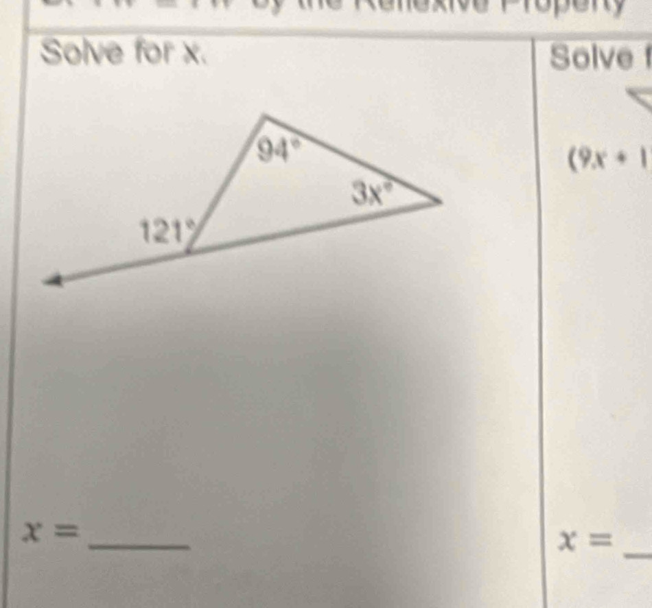 pery
Solve for x. Solve f
(9x+1
_
x=
_
x=