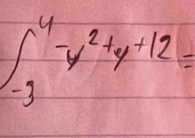 ∈t _(-3)^4-y^2+y+12=