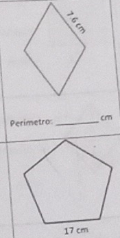 Perimetro: _ cm