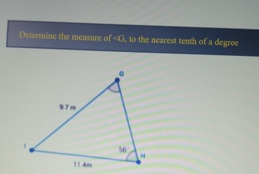 Determine the measure of