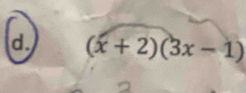 (x+2)(3x-1)