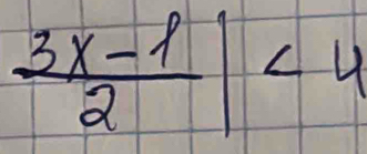  (3x-1)/2 |<4</tex>