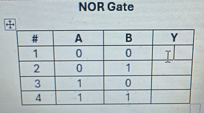 NOR Gate 
+