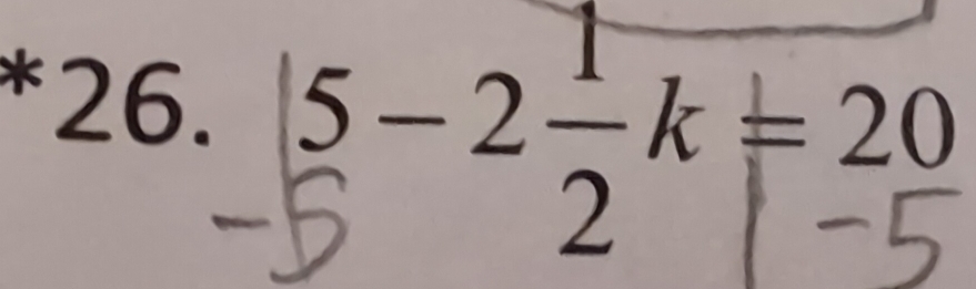 ,.. 5− 2, k = 20