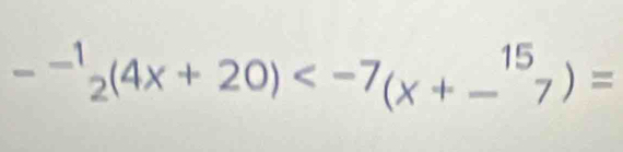 -^-12(4x+20)