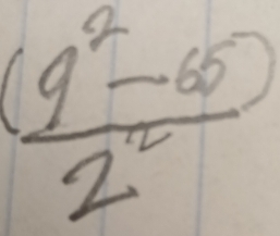  ((9^2-65))/2^2 