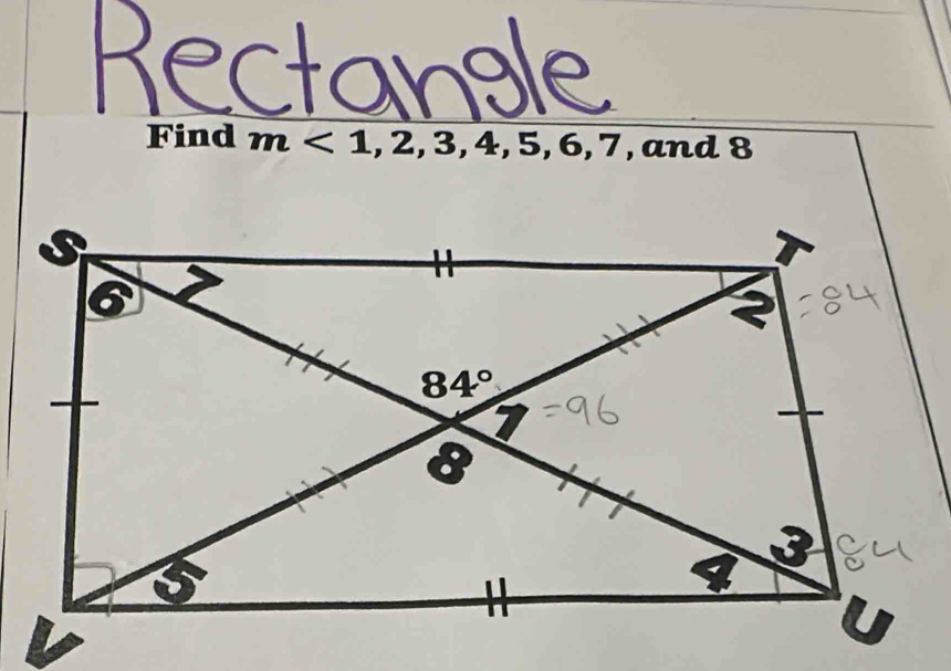 Find m<1,2,3,4,5,6,7 7, and 8