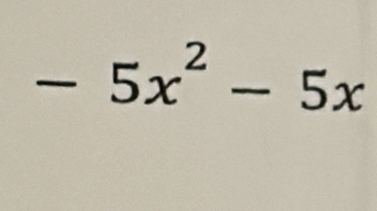 -5x^2-5x