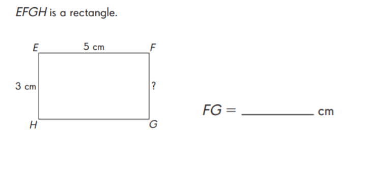 EFGH is a rectangle.
FG=- cm