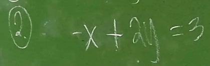 a -x+2y=3