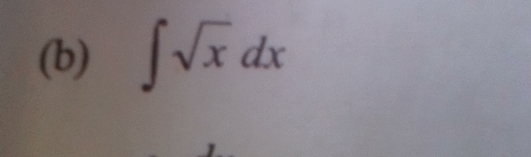 ∈t sqrt(x)dx