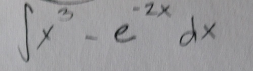 ∈t x^3-e^(-2x)dx