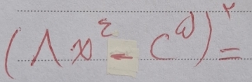 (Delta x^2-c^0)^y=