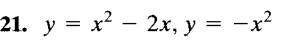 y=x^2-2x, y=-x^2