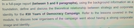 Solved: In a full-page report (between 5 and 8 paragraphs), using the ...