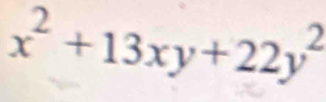 x^2+13xy+22y^2