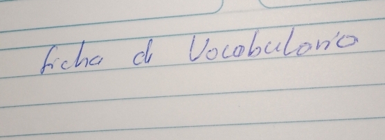 fcha d Vocobulono