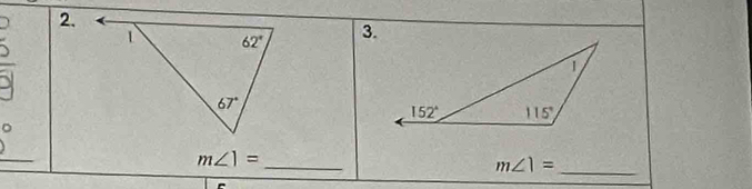  5/51  3.
0
m∠ 1=
_
m∠ 1= _