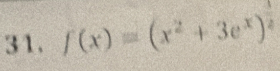 f(x)=(x^2+3e^x)^2