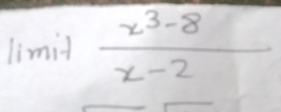 limit  (x^3-8)/x-2 