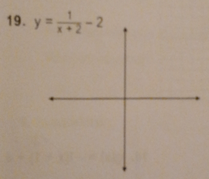 y= 1/x+2 -2