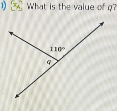 ) What is the value of q?