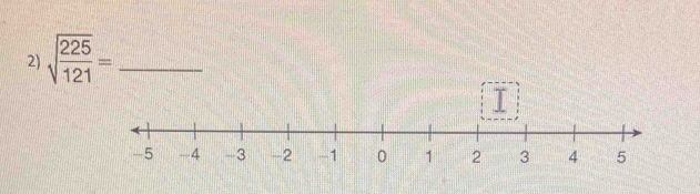 sqrt(frac 225)121= _