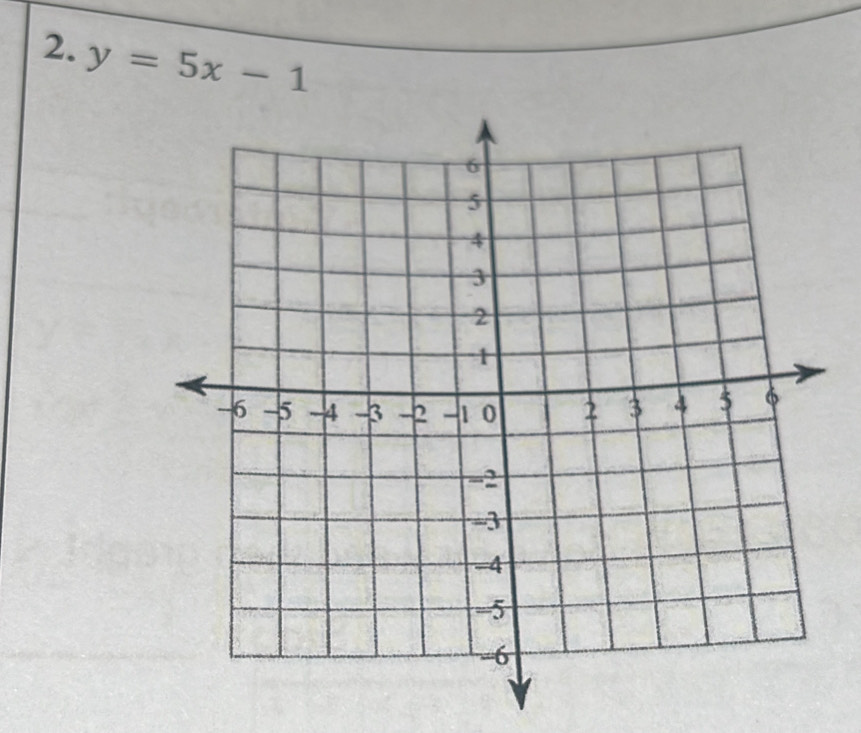 y=5x-1