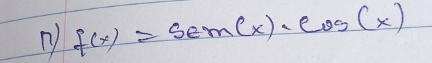 f(x)=sem(x· cos (x)