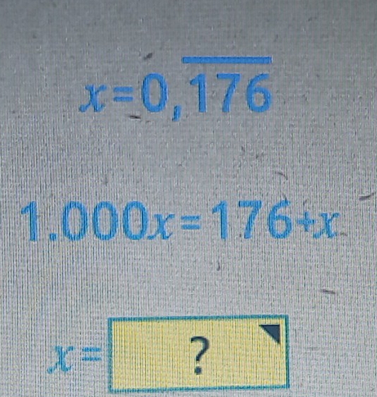 x=0,overline 176
1.000x=176+x.
x=?