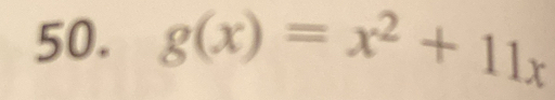 g(x)=x^2+11x