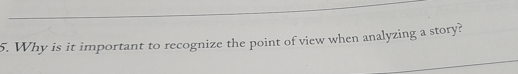 Solved: Why is it important to recognize the point of view when ...
