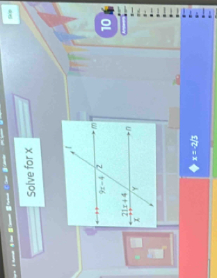 5klp
Solve for x
10
x=-2/3